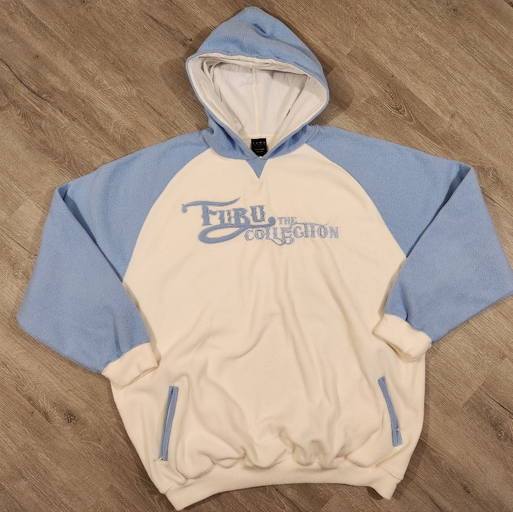Vintage Fubu Sweatshirt The Collection Fleece Hoodie Mens Size Large